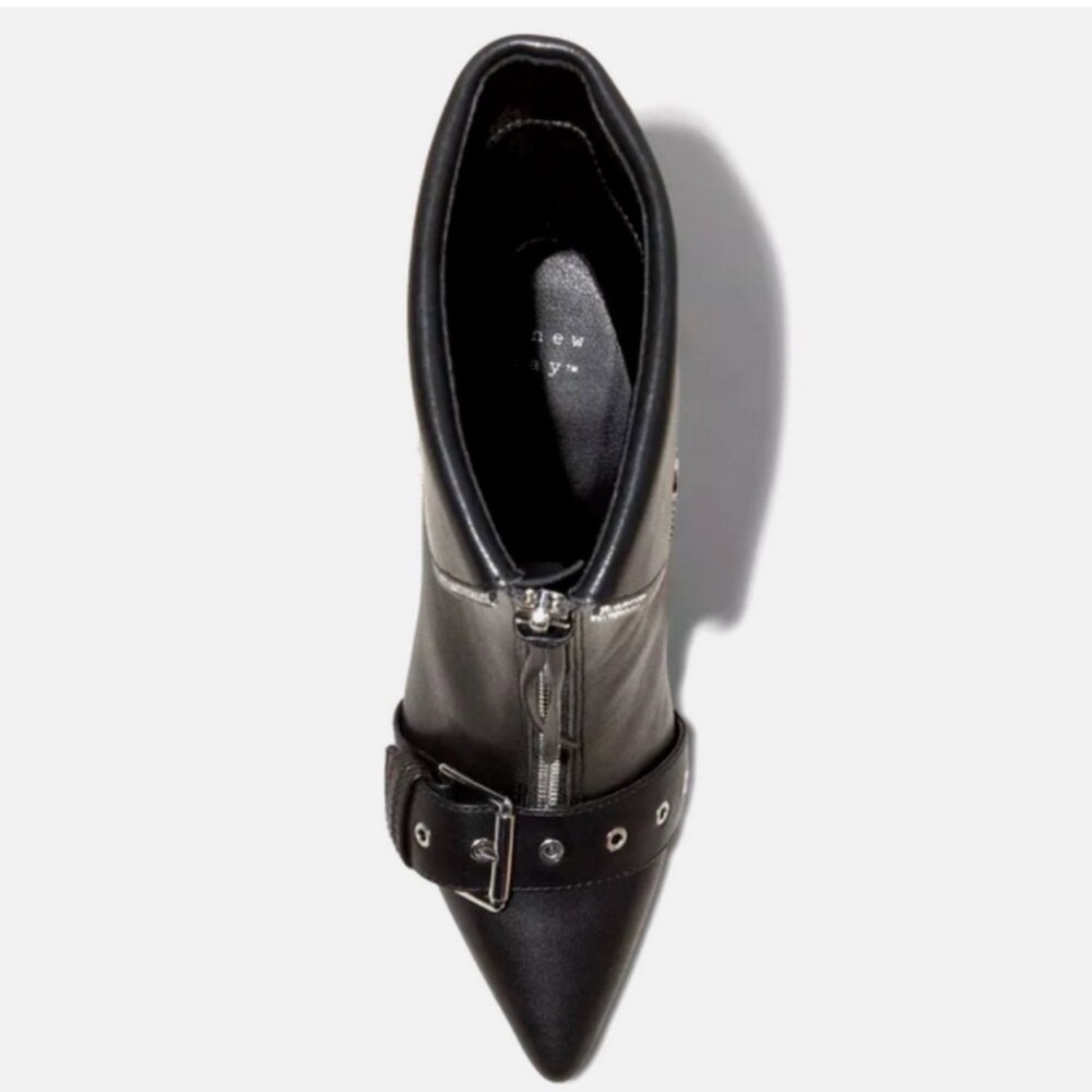 A New Day Women's Mickey Point Toe Moto Ankle Boots - Picture 2 of 7